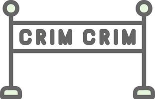 Crime Scene Vector Icon Design