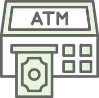 Atm Machine Vector Icon Design