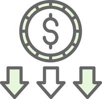 Money Loss Vector Icon Design