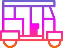 diseño de icono de vector de rickshaw