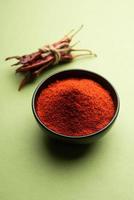 Red Chilli powder or lal mirch dust photo