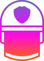 Police Helmet Vector Icon Design