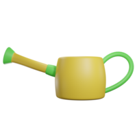3d watering can right view with transparent background png