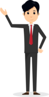 Handsome young business man isolated png
