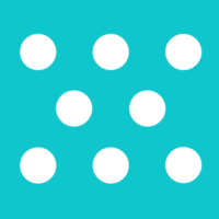 forma de padrão de polkadot para elemento de design png