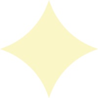 Star icon shape in simple design png