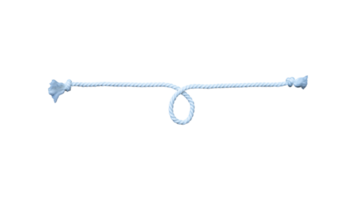 cuerda blanca con lazos png