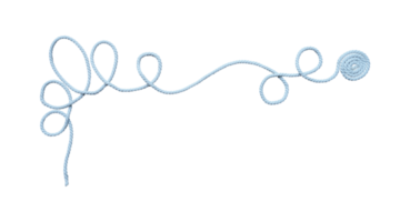 corde blanche avec noeud et rouleaux png