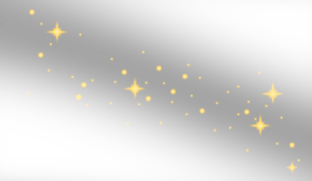 funkelndes goldenes Sternmuster für Fotoeffekt und Überlagerung. abstrakte verschwommene Sternlichttextur für den Hintergrund. png