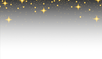 Twinkle golden star pattern for photo effect and overlay. Abstract blurry star light texture for background. png