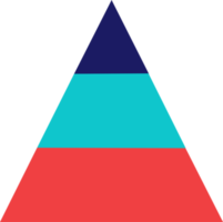 triângulo abstrato em forma geométrica para ornamento de design png