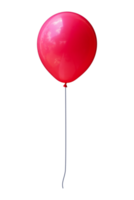 helium ballon in rood kleur met een touw geïsoleerd achtergrond png