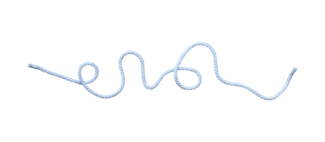 cuerda blanca con nudo