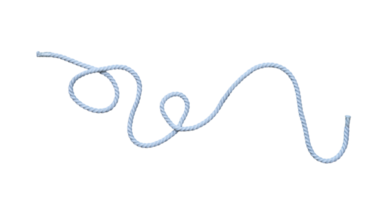 cuerda blanca con nudo png