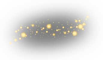 motif d'étoile dorée scintillante pour effet photo et superposition. texture lumineuse étoile floue abstraite pour le fond. png