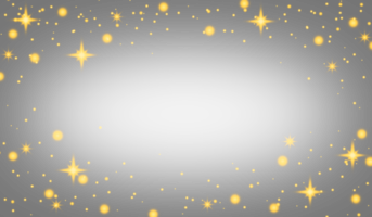 Twinkle golden star pattern for photo effect and overlay. Abstract blurry star light texture for background. png