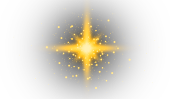 funkelndes goldenes Sternmuster für Fotoeffekt und Überlagerung. abstrakte verschwommene Sternlichttextur für den Hintergrund. png