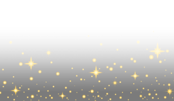 Twinkle golden star pattern for photo effect and overlay. Abstract blurry star light texture for background. png