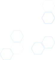 abstrakt sexhörning form för minimalistisk teknologi design element png