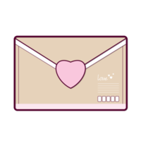 carta de amor para san valentin dibujos animados lindo png