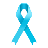 light blue or sky blue ribbon for Prostate cancer png