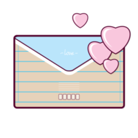 love letter for valentine cartoon cute png