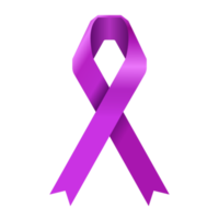 ruban violet pour le cancer du pancréas png