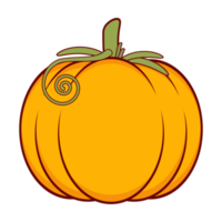 dessin animé citrouille mignon pour halloween png