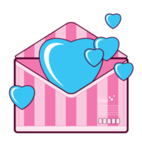 carta de amor para san valentin dibujos animados lindo png