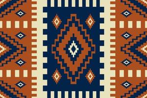 Ethnic geometric vintage pattern. Geometric square diamond shape seamless pattern boho style. African Kilim pattern use for fabric, textile, home decoration elements, upholstery, wrapping. vector