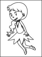 Fairy Tales Coloring Pages for Kids vector