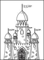 Fairy Tales Coloring Pages for Kids vector