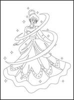 Princess Coloring Pages vector