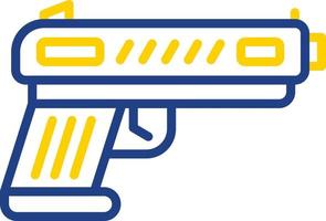 diseño de icono de vector de pistola