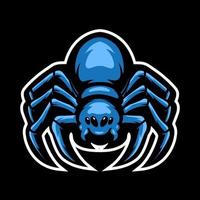 tarantula spider mascot logo design vector illustration