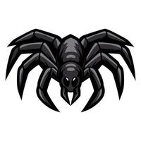 ilustración de vector de diseño de logotipo de mascota de araña tarántula