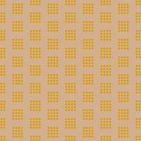 Seamless geometric pattern with golden dots in squares on pink background. Vector print for fabric background, textile