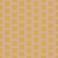 Seamless geometric pattern with golden dots in squares on pink background. Vector print for fabric background, textile