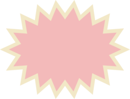 decoração em forma de estrela abstrata pastel png