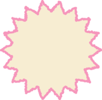 pastel abstract ster vorm decoratie png