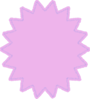 decoração em forma de estrela abstrata pastel png