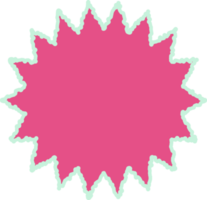 pastel abstract ster vorm decoratie png