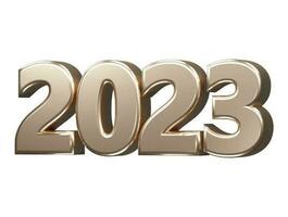 New year 2023 text effect vector illustration