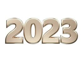 New year 2023 text effect vector illustration