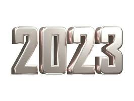 New year 2023 text effect vector illustration