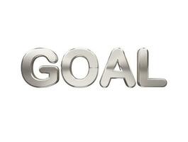 Goal text effect vector