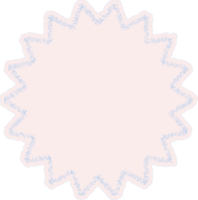 decoración en forma de estrella abstracta pastel png
