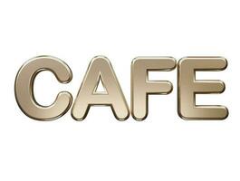 Cafe text effect vector