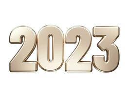 New year 2023 text effect vector illustration