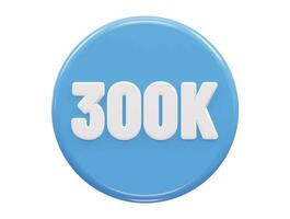 Follower text effect vector illustration 3d rendering